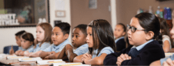 Multiple students in a classroom