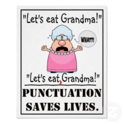 Don't Eat Grandma, punctuation saves lives