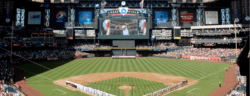 Chase Field during the National Anthem