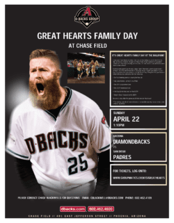 3rd Annual Great Hearts Family Day at the Diamondbacks