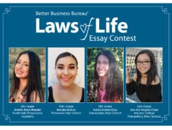 Better Business Bureau Winners of the Laws of Life Essay Contest