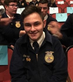 Cole Lozon goes to the FFA national science fair