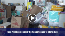 Ross Aviation's donation hangar space for Hurricane Harvey