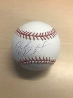 A signed baseball