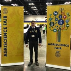 Trivium Prep FFA Student Cole Lozon Places Top 3 in National FFA Agriscience Fair