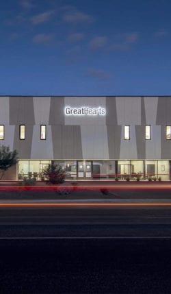 Great Hearts Academy building in Phoenix Arizona.