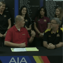 North Phoenix Prep volleyball team on AIA webcast