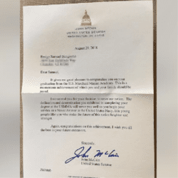 a letter from john mccain