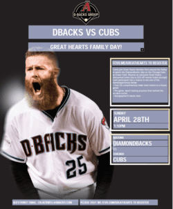 Cubs vs. Dbacks poster