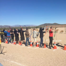 Arete Prep archery practice