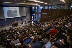 lecture hall with audience