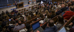 lecture hall with audience