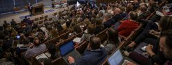 lecture hall with audience