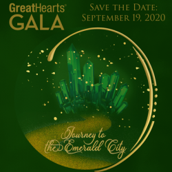 great hearts gala green logo