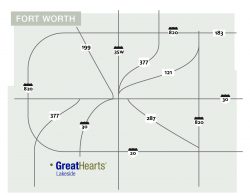 map of fort worth school