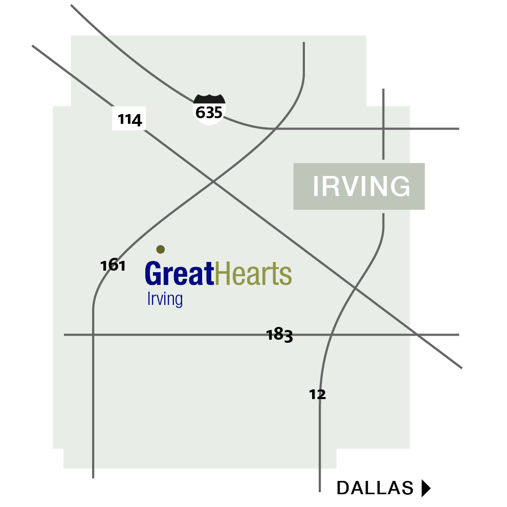 map of irving school