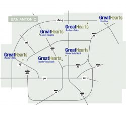 map of san antonio schools