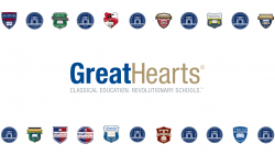 Great Hearts school crests