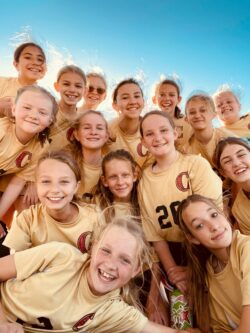 Middle school girls soccer team