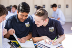 Two students in Lyceum