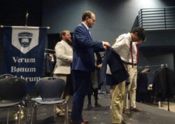 Blazer Fitting at Blazer Ceremony