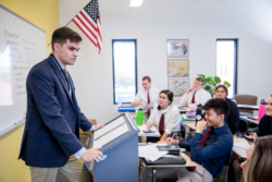 Mr. Fowler in Classroom