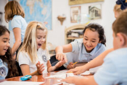 students laughing