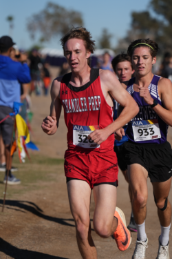 Track students running in a race