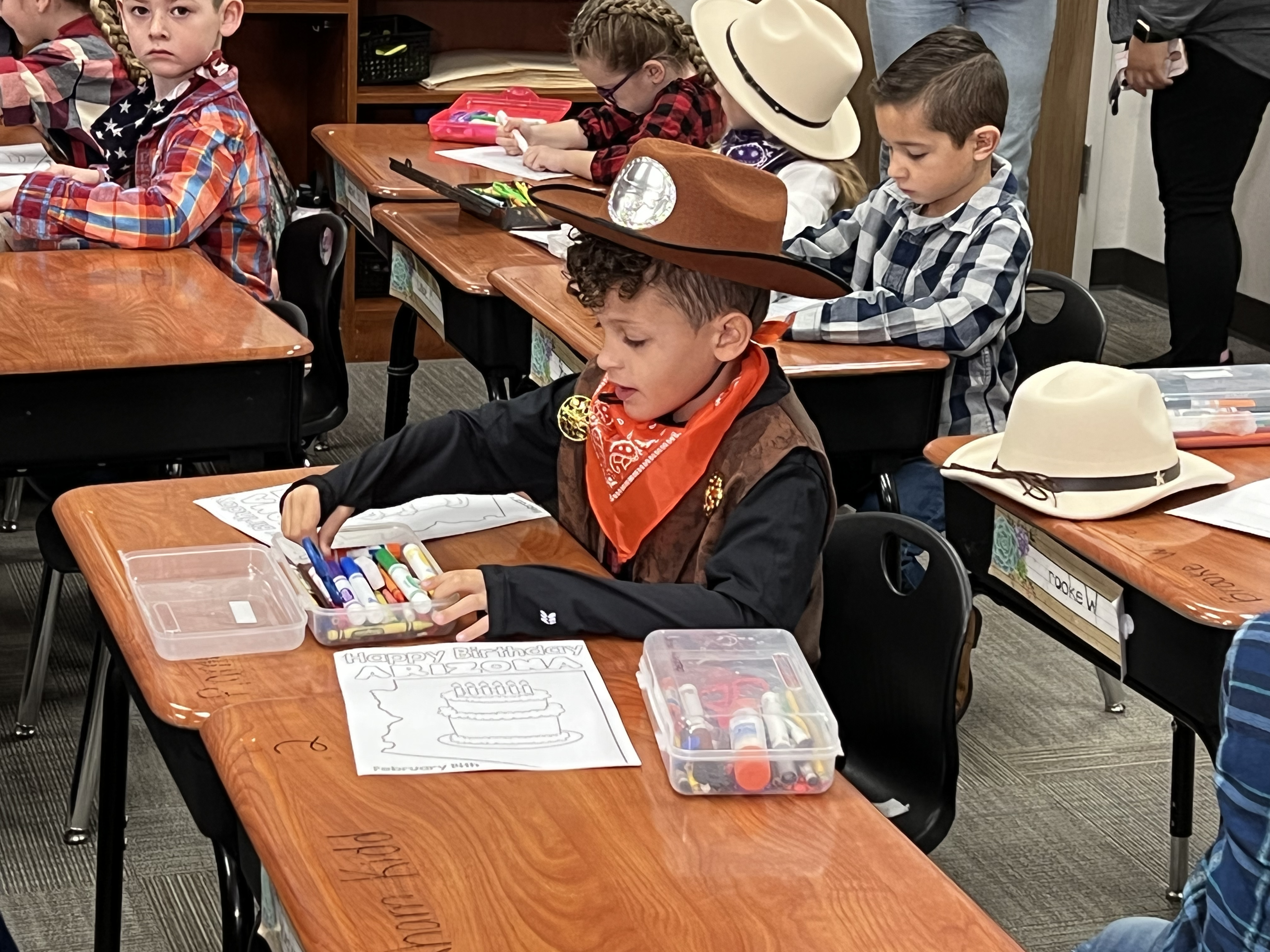 Kindergarteners Celebrate Arizona's Birthday