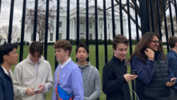 Seniors in front of the White House