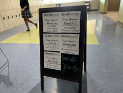 Signage at College Symposium.