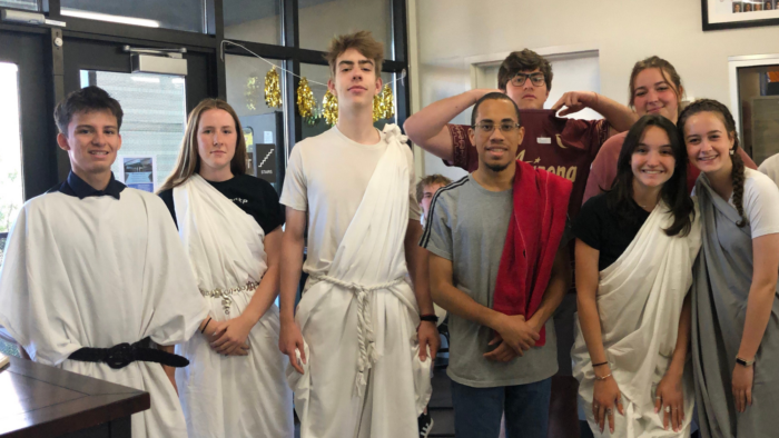 Cicero Prep seniors celebrating Senior Spirit Week