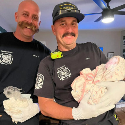 Kevin Janssen and Steven Konik with Glendale Fire Department