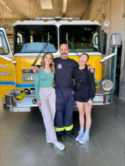 Kevin Janssen with his daughters