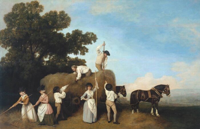 Haymaking, painting by George Stubbs