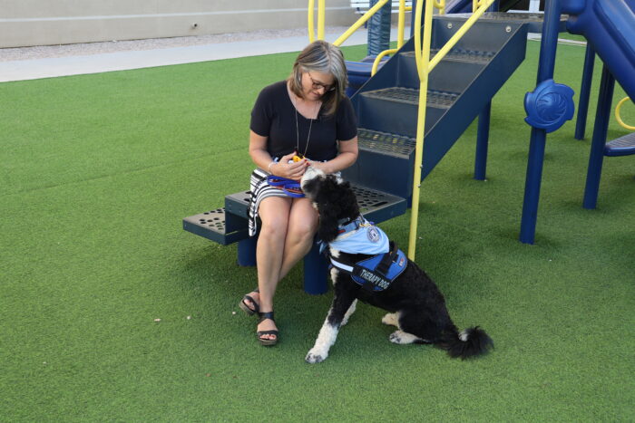 Joy Hanks with Mabel