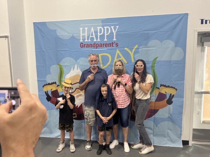 Family at Grandparents Day Celebration