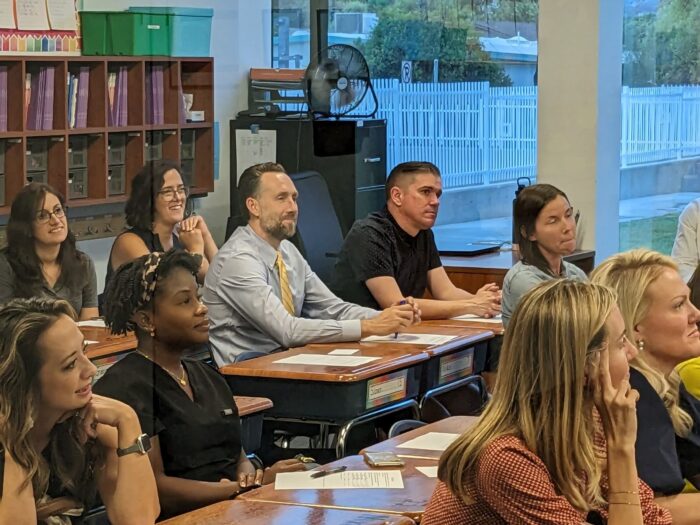 Parents at Curriculum Night.