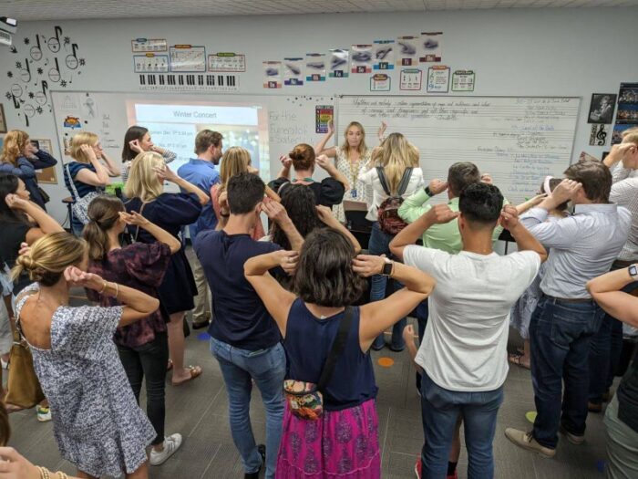 Parents at Curriculum Night.