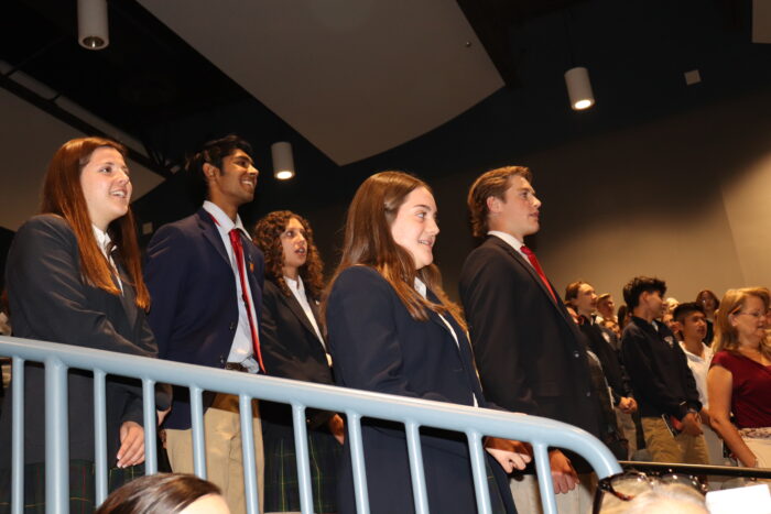 Students at Blazer Ceremony