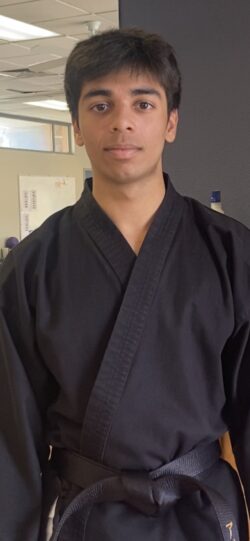 Scottsdale senior wearing his black belt