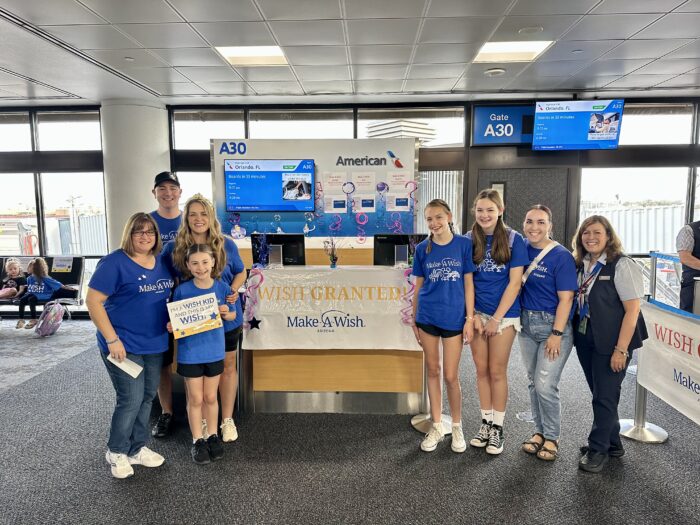 Carson's family at airport