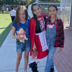 Students in costume for Great Hearts, Great Books Day