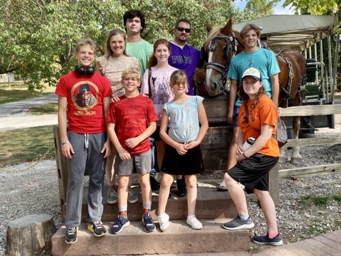 The Scott family on vacation