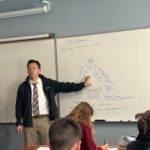 Mr. Manion teaching his class