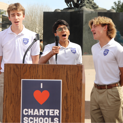 Barbershop Singers performing at Charters at the Capitol