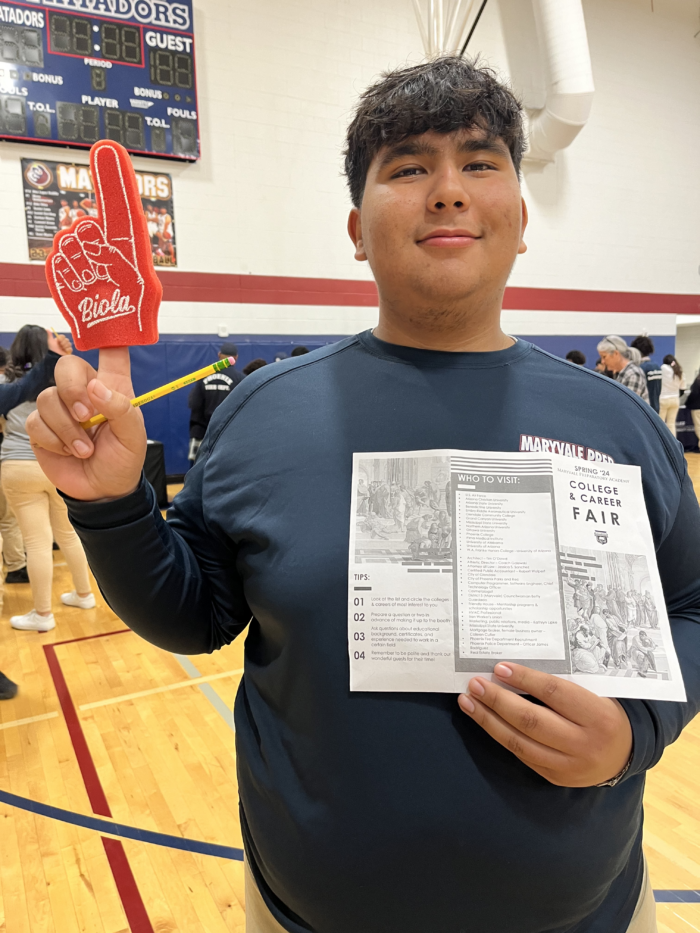 Maryvale student at the College and Career Fair