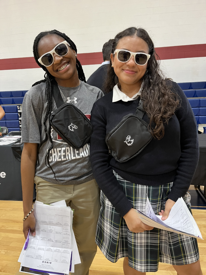 Maryvale students with swag at the College and Career Fair