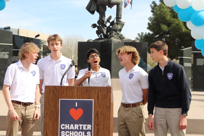 Barbershop Singers performing at Charters at the Capitol