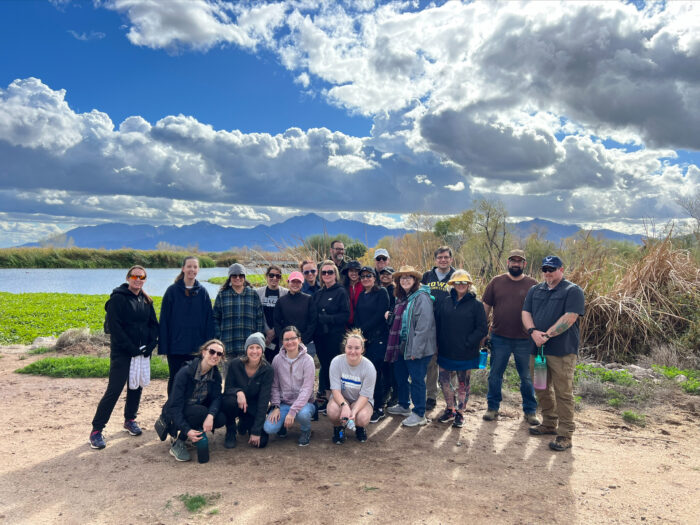 Faculty on a hike